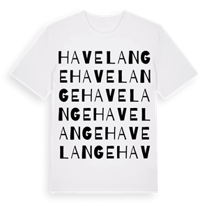 Havelange ordlek t-shirt – ekologisk bomull t-shirt från Pinshirt