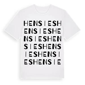 Hensies ordlek t-shirt – ekologisk bomull t-shirt från Pinshirt