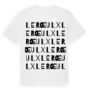 Le Rœulx ordlek t-shirt – ekologisk bomull t-shirt från Pinshirt