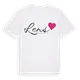 Lens hjärta t-shirt