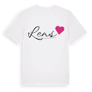 Lens hjärta t-shirt – ekologisk bomull t-shirt från Pinshirt