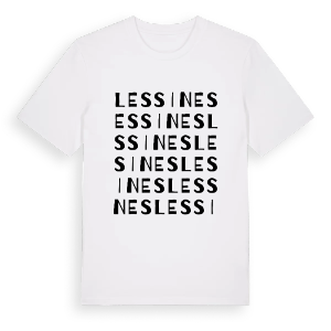Lessines ordlek t-shirt – ekologisk bomull t-shirt från Pinshirt