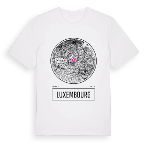 Luxembourg t-shirt – ekologisk bomull t-shirt från Pinshirt
