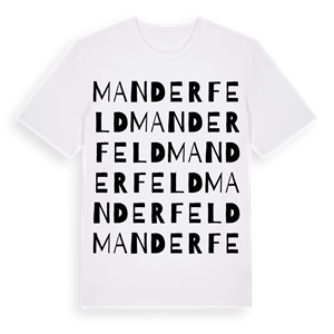 Manderfeld ordlek t-shirt – ekologisk bomull t-shirt från Pinshirt