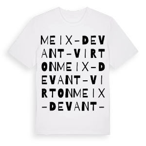 Meix-devant-Virton ordlek t-shirt – ekologisk bomull t-shirt från Pinshirt