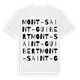 Mont-Saint-Guibert ordlek t-shirt
