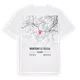 Montigny-le-Tilleul karta t-shirt