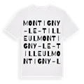 Montigny-le-Tilleul ordlek t-shirt