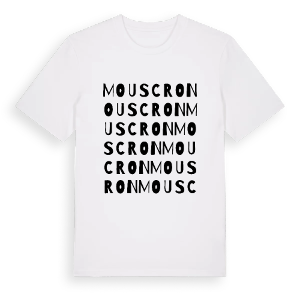 Mouscron ordlek t-shirt – ekologisk bomull t-shirt från Pinshirt