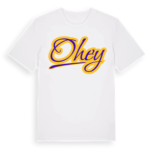 Ohey baseball t-shirt – ekologisk bomull t-shirt från Pinshirt