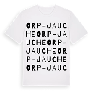 Orp-Jauche ordlek t-shirt – ekologisk bomull t-shirt från Pinshirt
