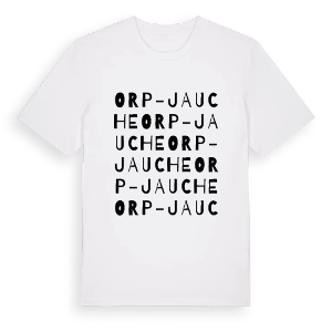 Orp-Jauche ordlek t-shirt – ekologisk bomull t-shirt från Pinshirt