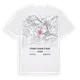 Ottignies-Louvain-la-Neuve karta t-shirt