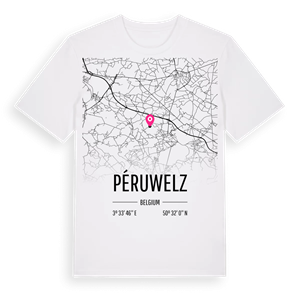 Péruwelz karta t-shirt – ekologisk bomull t-shirt från Pinshirt
