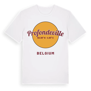 Profondeville cirkel t-shirt – ekologisk bomull t-shirt från Pinshirt