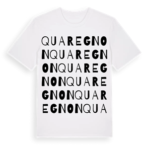 Quaregnon ordlek t-shirt – ekologisk bomull t-shirt från Pinshirt