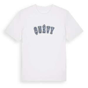 Quévy college t-shirt – ekologisk bomull t-shirt från Pinshirt