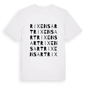 Rixensart ordlek t-shirt – ekologisk bomull t-shirt från Pinshirt