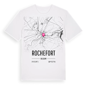Rochefort karta t-shirt – ekologisk bomull t-shirt från Pinshirt