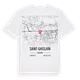 Saint-Ghislain karta t-shirt