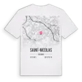 Saint-Nicolas karta t-shirt