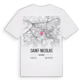 Saint-Nicolas karta t-shirt