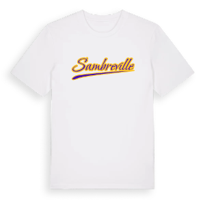 Sambreville baseball t-shirt – ekologisk bomull t-shirt från Pinshirt