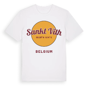 Sankt Vith cirkel t-shirt – ekologisk bomull t-shirt från Pinshirt