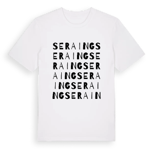 Seraing ordlek t-shirt – ekologisk bomull t-shirt från Pinshirt