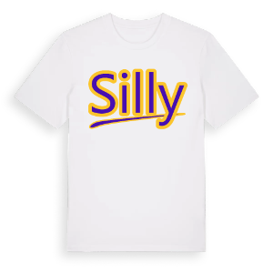 Silly baseball t-shirt – ekologisk bomull t-shirt från Pinshirt