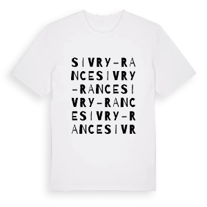 Sivry-Rance ordlek t-shirt – ekologisk bomull t-shirt från Pinshirt