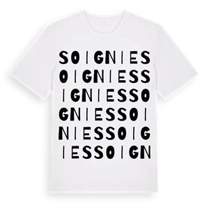 Soignies ordlek t-shirt – ekologisk bomull t-shirt från Pinshirt