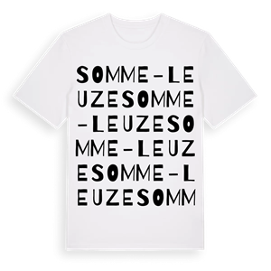 Somme-Leuze ordlek t-shirt – ekologisk bomull t-shirt från Pinshirt