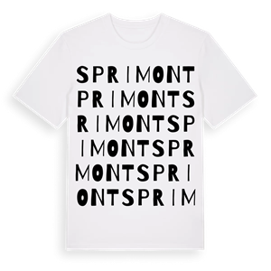 Sprimont ordlek t-shirt – ekologisk bomull t-shirt från Pinshirt