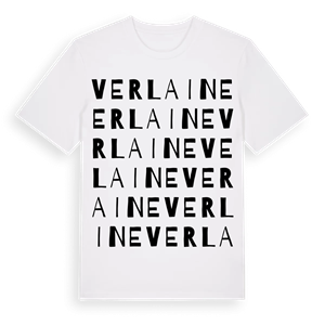 Verlaine ordlek t-shirt – ekologisk bomull t-shirt från Pinshirt