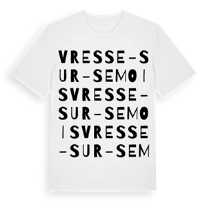 Vresse-sur-Semois ordlek t-shirt – ekologisk bomull t-shirt från Pinshirt