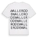 Wallerode ordlek t-shirt