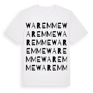 Waremme ordlek t-shirt – ekologisk bomull t-shirt från Pinshirt