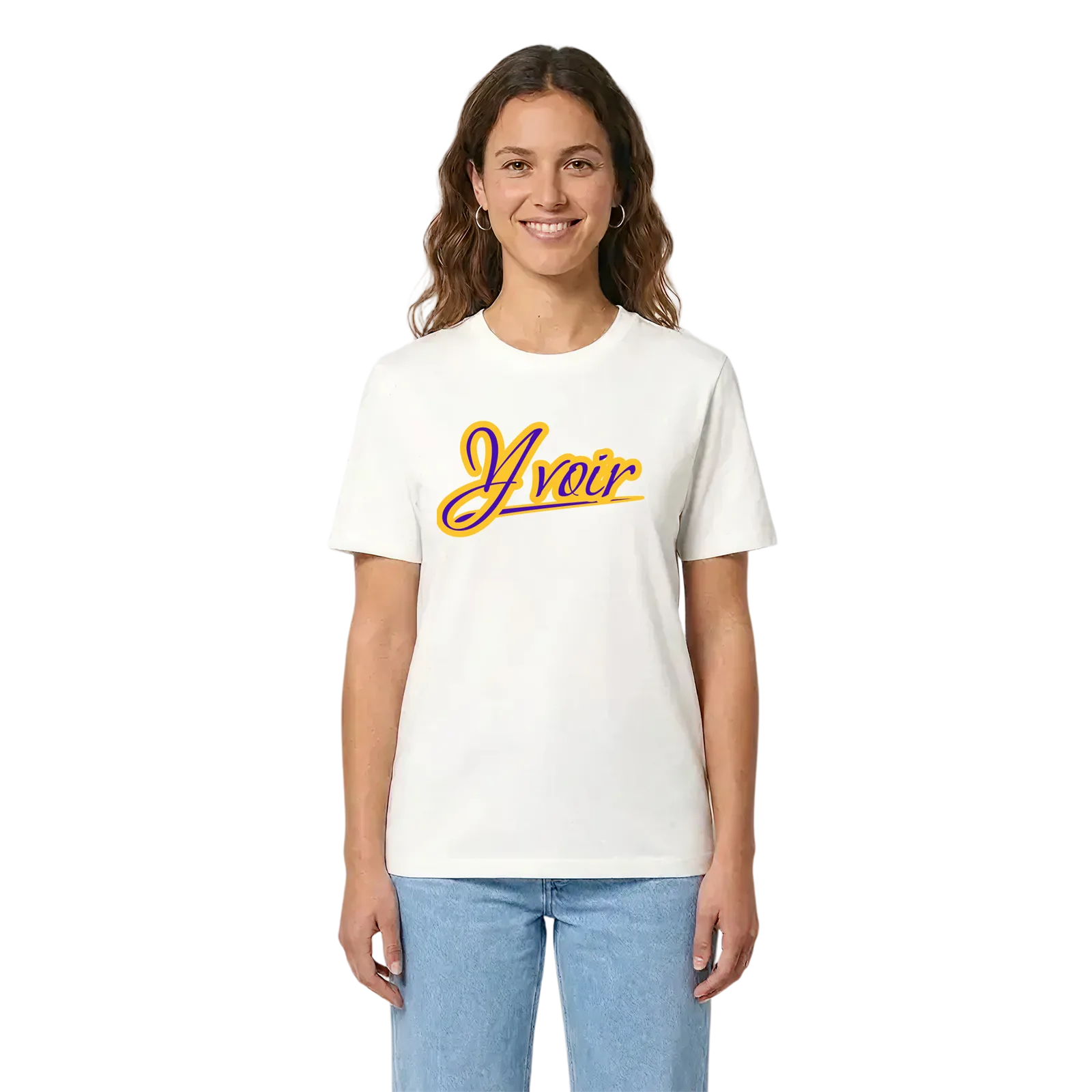 Yvoir baseball t-shirt – White, i miljö