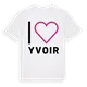 Jag älskar Yvoir t-shirt stort tryck