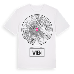 Wien t-shirt – ekologisk bomull t-shirt från Pinshirt