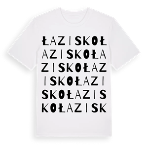 Łazisko ordlek t-shirt – ekologisk bomull t-shirt från Pinshirt