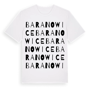 Baranowice ordlek t-shirt – ekologisk bomull t-shirt från Pinshirt