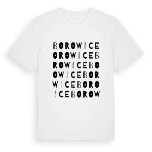 Borowice ordlek t-shirt – ekologisk bomull t-shirt från Pinshirt