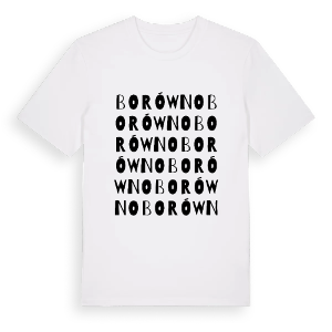 Borówno ordlek t-shirt – ekologisk bomull t-shirt från Pinshirt