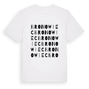 Bronowiec ordlek t-shirt – ekologisk bomull t-shirt från Pinshirt