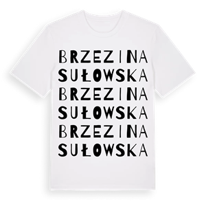 Brzezina Sułowska ordlek t-shirt – ekologisk bomull t-shirt från Pinshirt