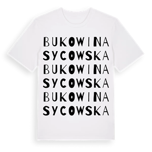 Bukowina Sycowska ordlek t-shirt – ekologisk bomull t-shirt från Pinshirt