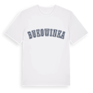 Bukowinka college t-shirt – ekologisk bomull t-shirt från Pinshirt