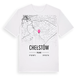 Chełstów karta t-shirt – ekologisk bomull t-shirt från Pinshirt